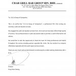 Char Grill Bar Group Sdn Bhd