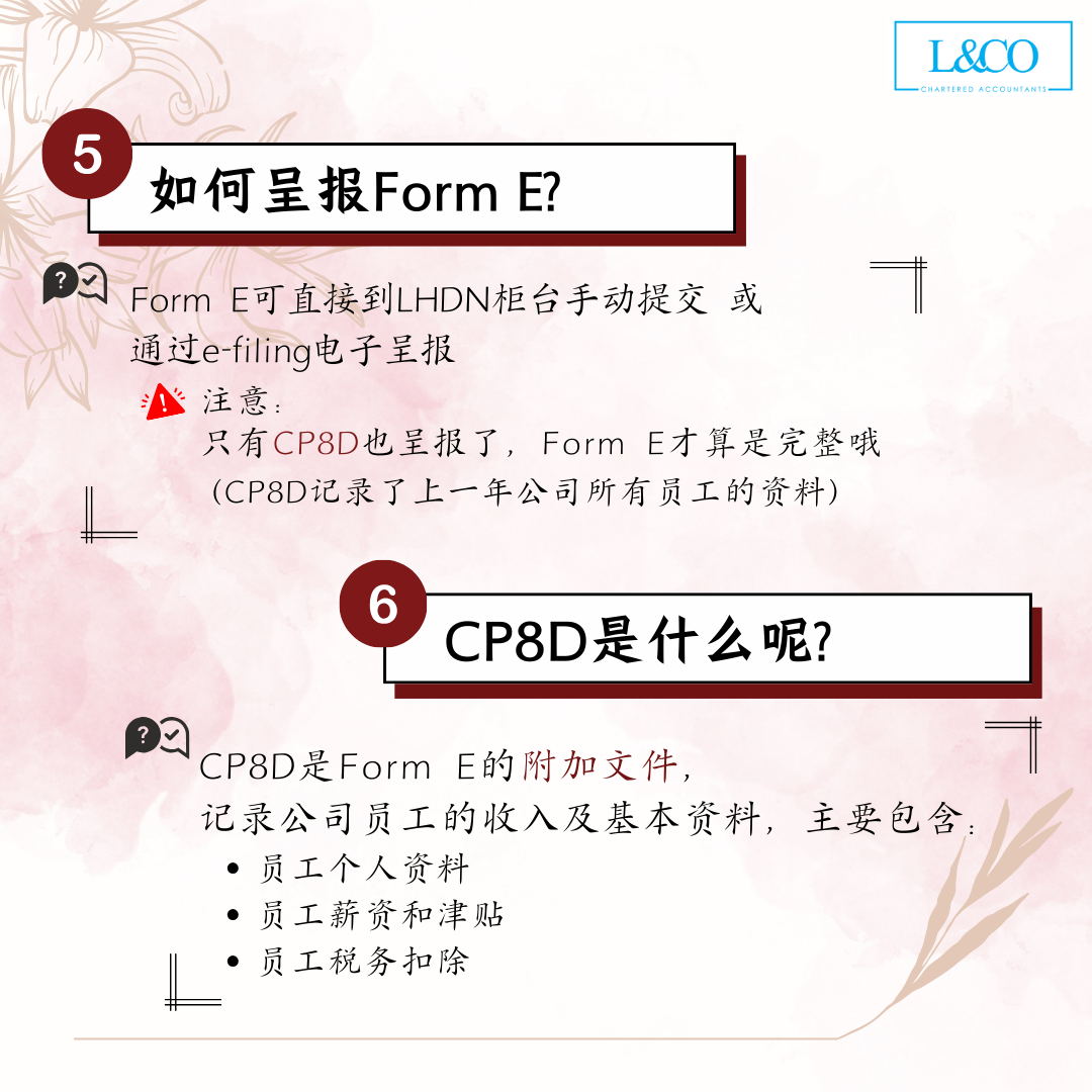 E004 Form Form E 常见问题 | 电子呈报教程 - L&Co