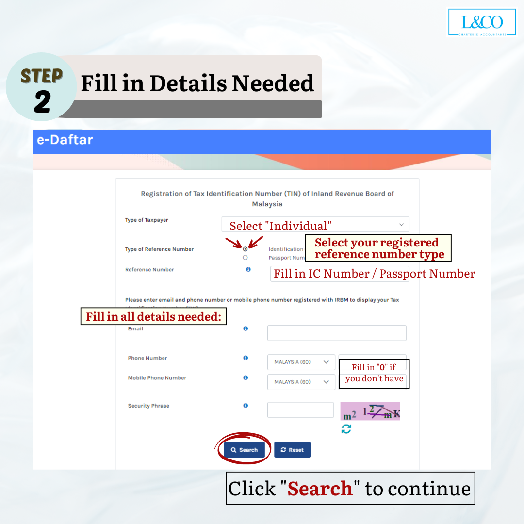 Method to check Income Tax Number - L & Co