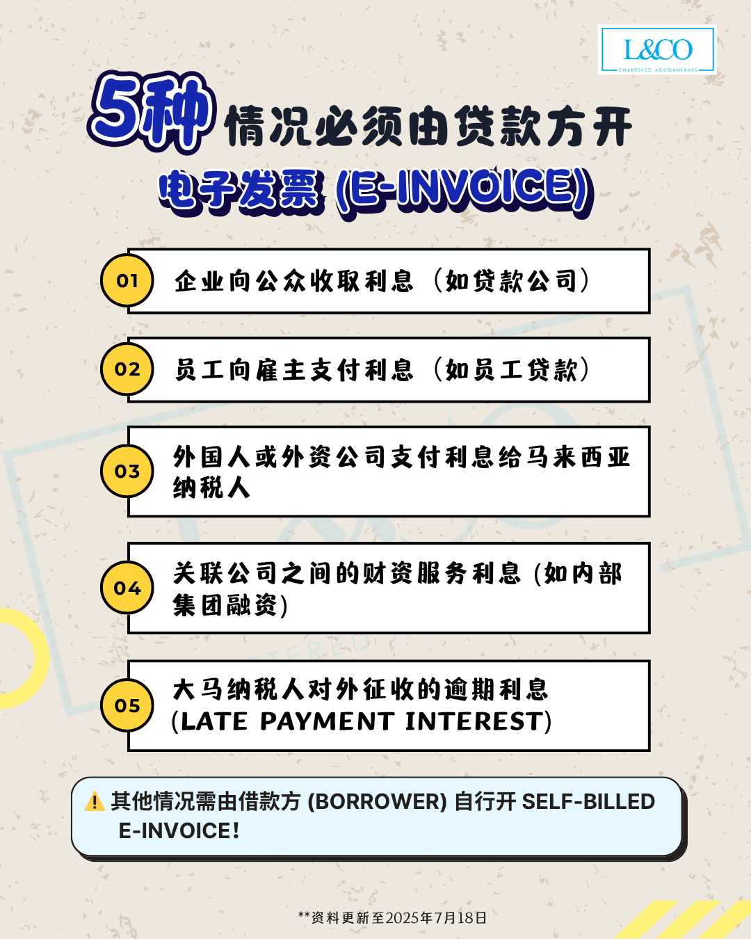 5种情况必须由“贷款方” 开电子发票| L&Co